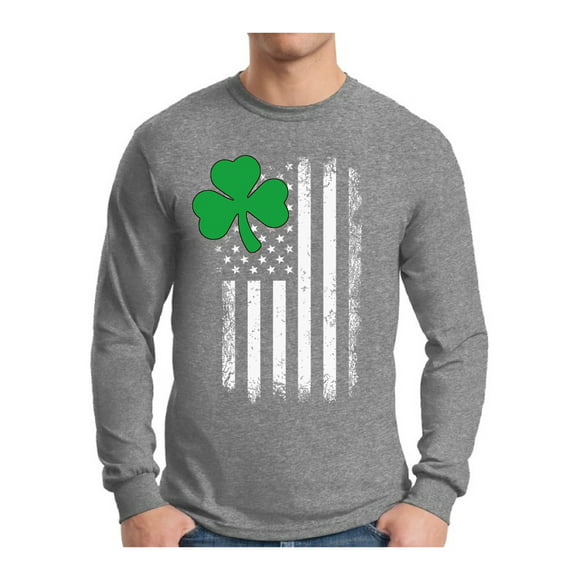 CERTONGCXTS Childrens Irish Flag & Map of Ireland ComfortSoft Long Sleeve T-Shirt 